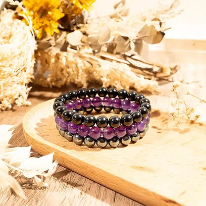 🛡️ Triple Protection Bracelet – Energy, Balance & Inner Strength
