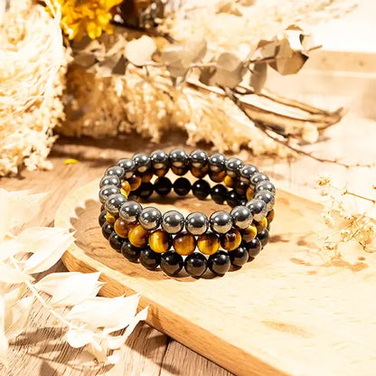 🛡️ Triple Protection Bracelet – Energy, Balance & Inner Strength